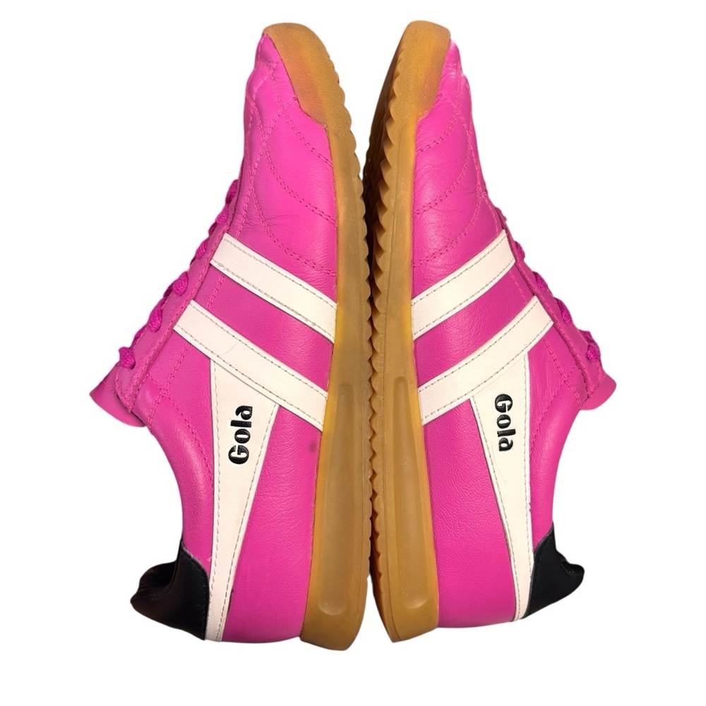 Gola Classics Stadium Quilted Leather Sneakers Pink/White – Women’s Sz 7.5 - Picture 4 of 10